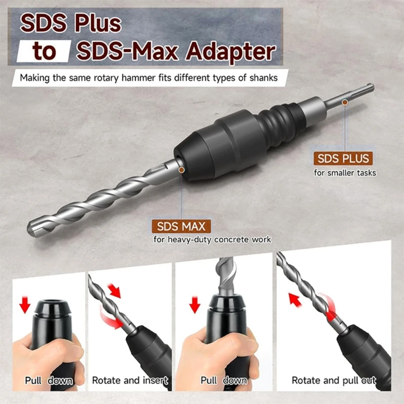 Универсальность SDSS к SDSS Adapter для роторного молотка 8-1/4-дюймовый