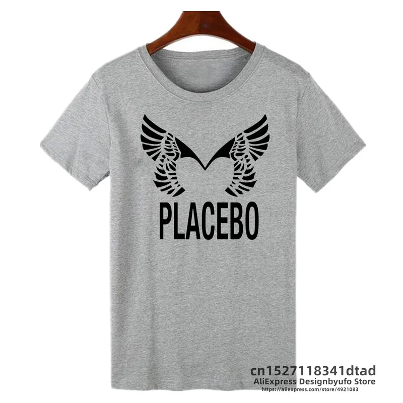 Placebo Letters Print T-Shirt Women Short Sleeve Hispter Rock Funny T Shirts Casual Summer Tee Shirt Femme Camiseta