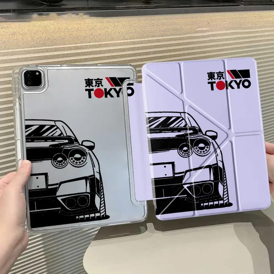 

J-D-M Dream Car Y-Fold Holder Cover Tablet Case For iPad Mini 6 7 Air 4 5 M3 M2 1 2 M4 11inch Pro 11th 10th 9th 8th 7th 12.9inch