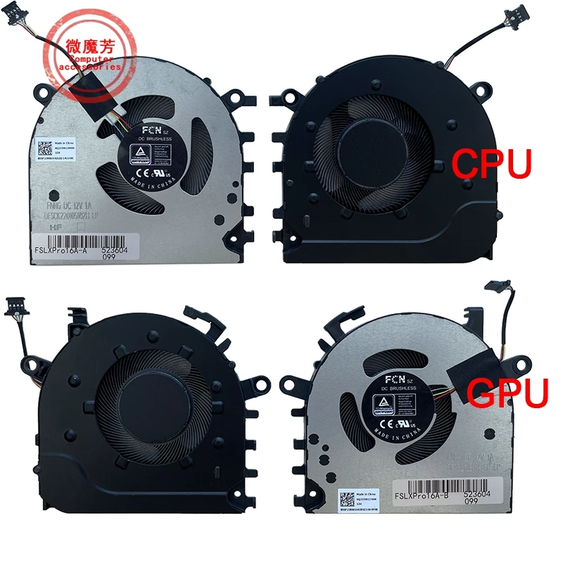 New Laptop CPU GPU cooling fan For Lenovo  Xiaoxin Pro 16A Pro 16 ACH/YOGA 16s/Pro 16 ARH7