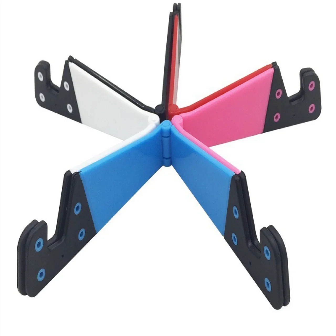 V Shape Cellphone Holder Desktop Mobile Stand Support Holder Mini Portable Foldable Cellphone Display Organizer Holder