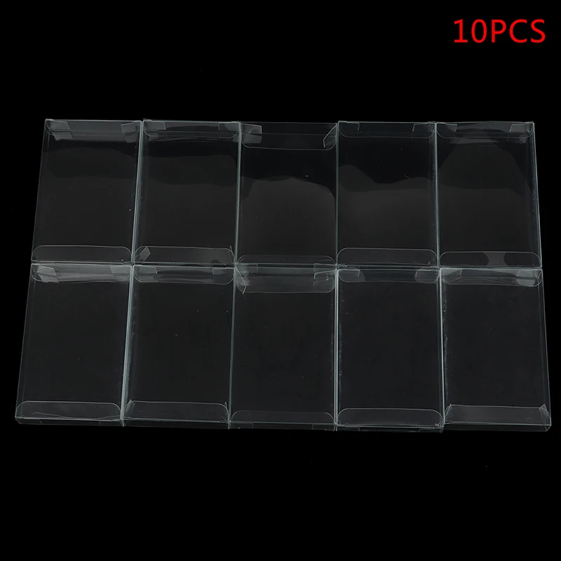 10Pcs Clear PET Plastic Box Protector Case Sleeves Cover For SNES N64 CIB