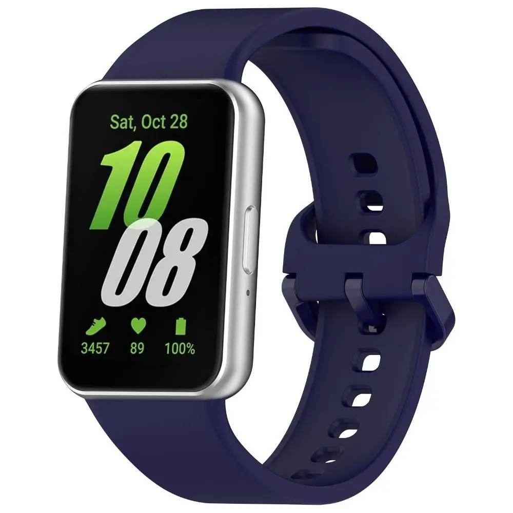 Smart Watch Silicone Strap Soft Replacement Watchband Wristband Accessories Sport Watch Bracelet for Samsung Galaxy Fit 3