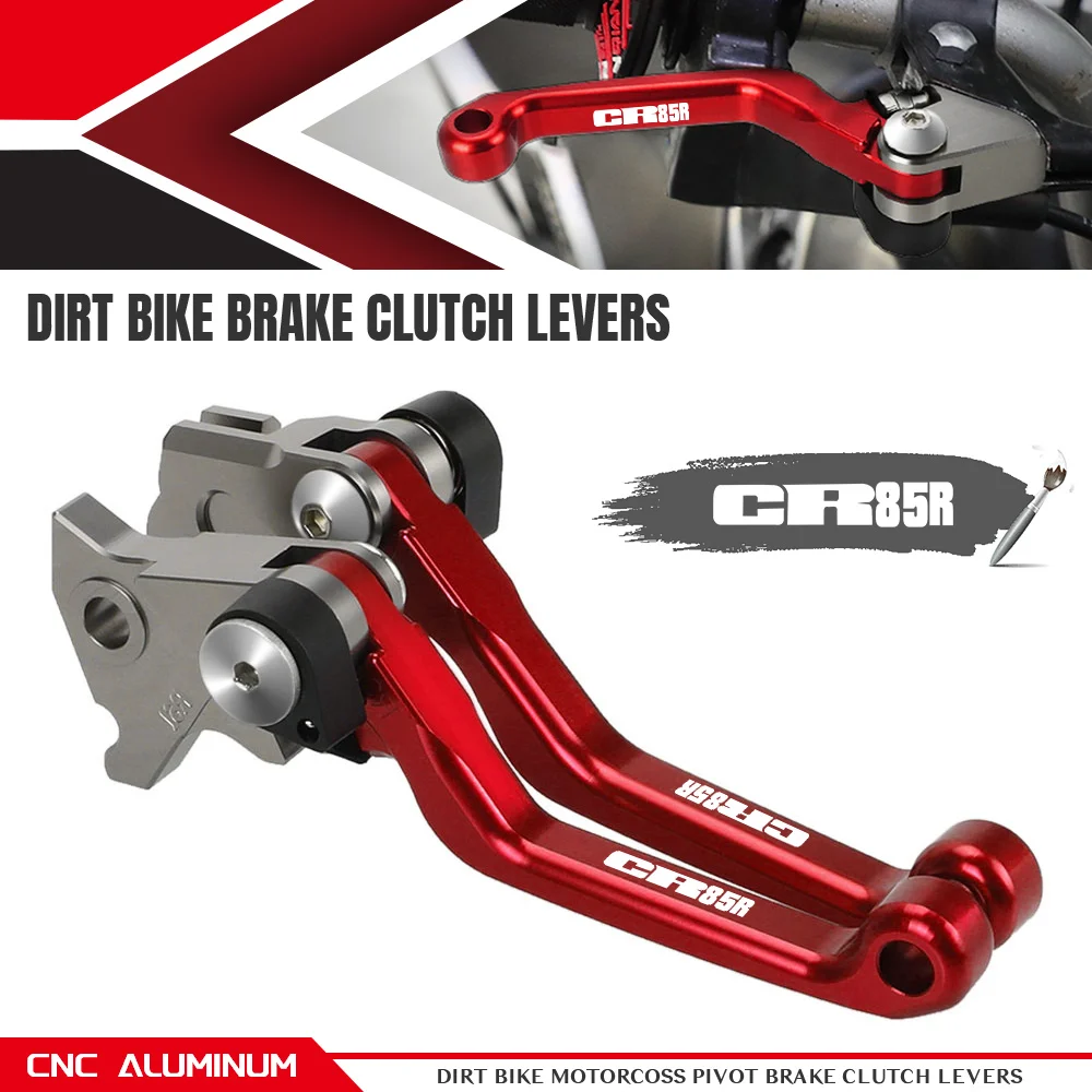

CNC Aluminum Dirt Bike Pivot Brake Clutch Levers Motorcoss Accessories For Honda CR85R 1998 1999 2000 2001 2002 2003 2004-2007