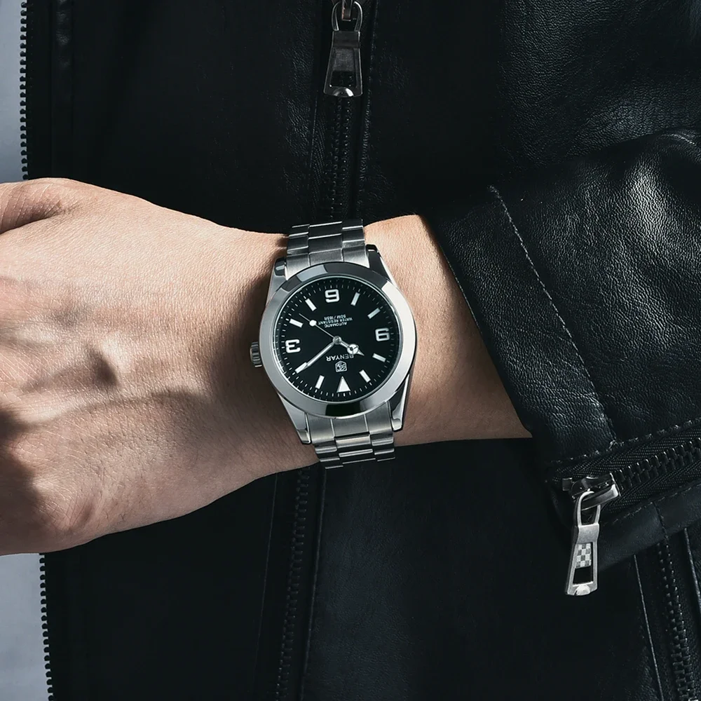 BENYAR 2025 جديد ساعة ميكانيكية أوتوماتيكية للرجال الأعمال الرياضية الفاخرة ساعات رجالية 50 متر مقاوم للماء ساعة Relogios Masculino