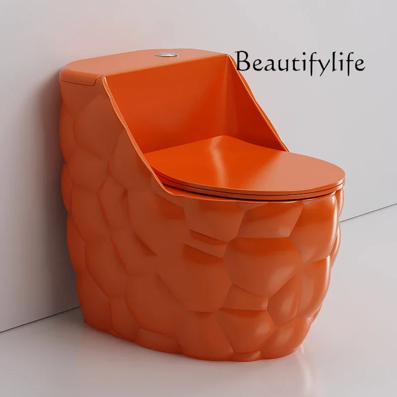 N46 Household small apartment toilet creative round egg siphon toilet large diameter silent deodorant