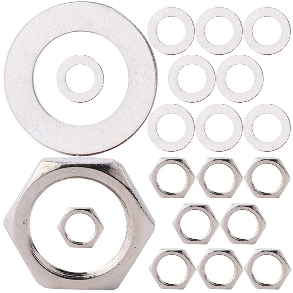 

1Set Stainless Steel Potentiometer Nuts Washers Guitar Fittings Metal Gasket Replacement for Instrument Repair Tool Accessories