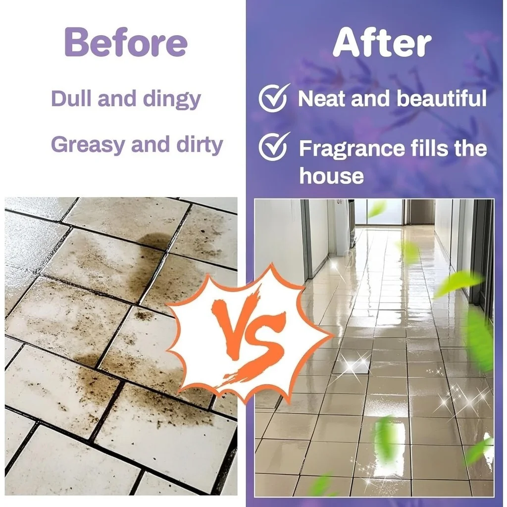 100 قطعة منظف أرضيات مركز، ملاءات تنظيف أرضية قوية للمنزل، للحمام الخشبي والبلاط وأسطح السيارة