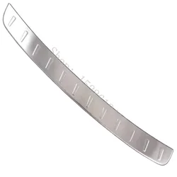 For PORSCHE Cayenne 2011 2012~2014 rear styling stainless Rear Bumper Protector Sill Trunk Tread Plate Trim Car accessories