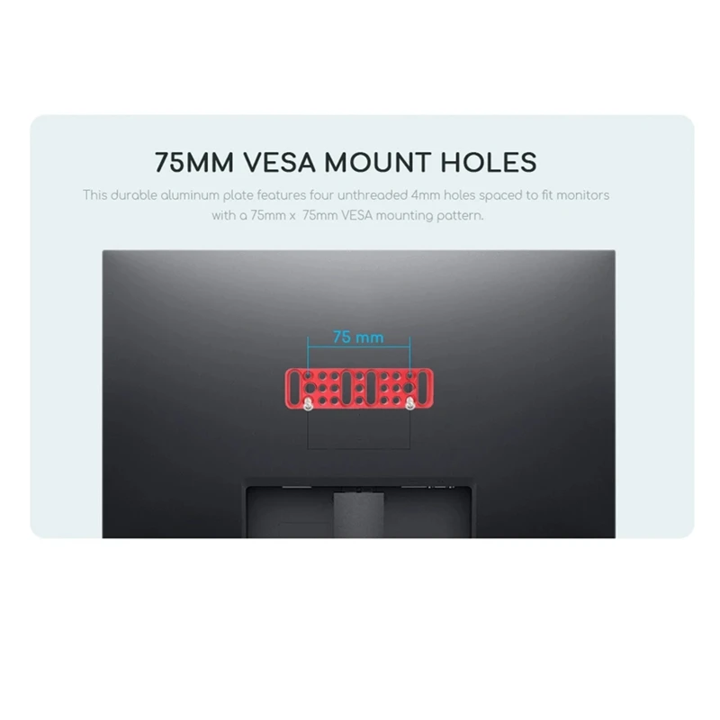 Multifunctional Cheese Plate with 75mm 1/4In & 3/8In Threads for Tripod Cage & Rig Expansion Filmmaking Accessory B-ABFT