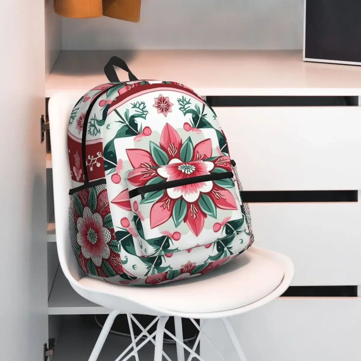 

Зимний корейский рюкзак Dancheong Mandala, рюкзак большой емкости, детская сумка для книг, школьная сумка, сумки на плечо для мужчин и женщин