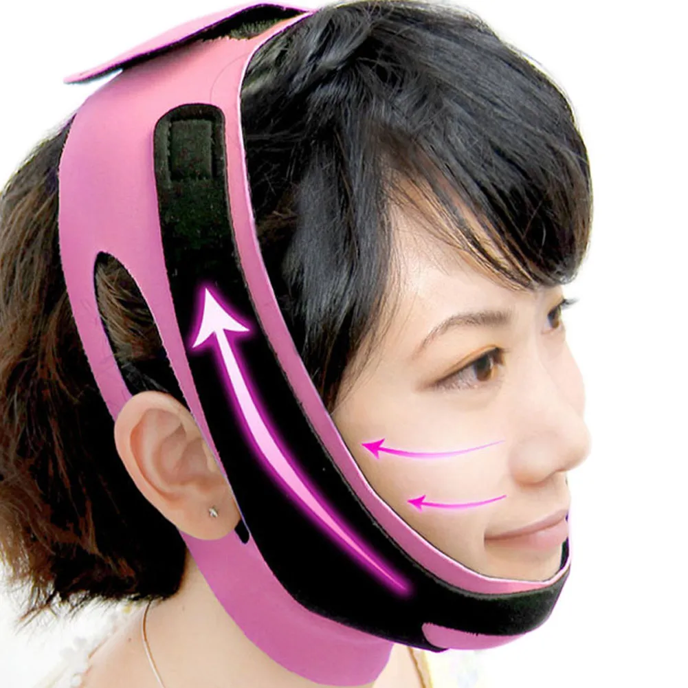 النساء الذقن الخد سليم رفع المضادة للتجاعيد قناع الفرقة رقيقة جدا رفع حزام التخسيس الخامس الوجه خط حزام أدوات تجميل الوجه #1