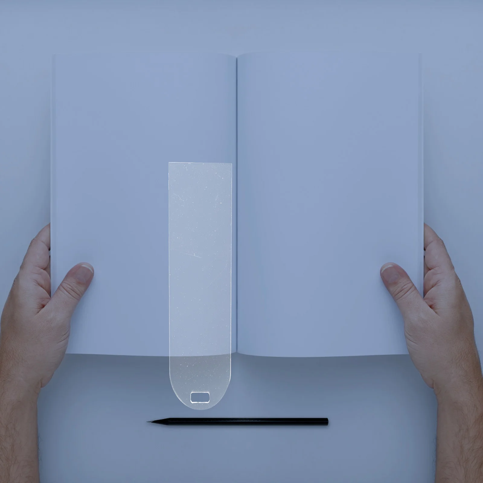 10 قطع من الإشارات المرجعية الواضحة الرائعة من الأكريليك علامات الصفحة الفارغة مع زوايا مستديرة بدون نتوءات خفيفة الوزن مدمجة للقراءة اليومية