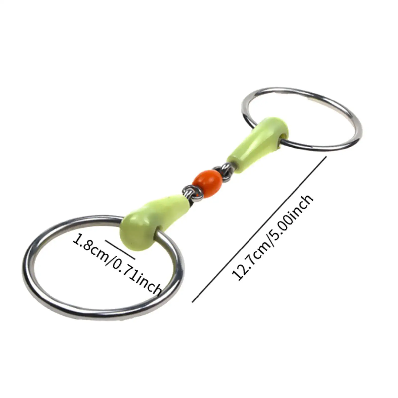 Horse Bit Gear Outdoor Sports Length 127mm Rubber Wrapped Horse Snaffle Bit