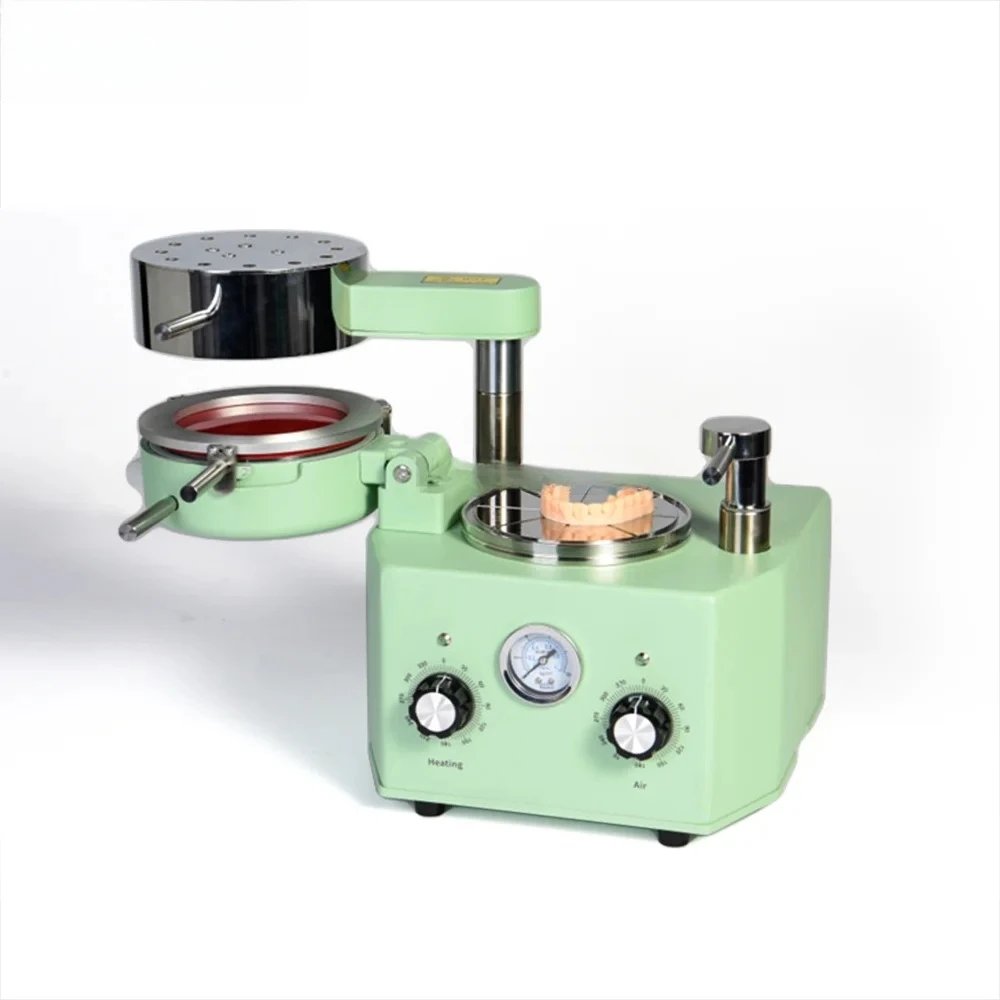 800W Dental Pressure Forming Machine Orthodontic retainer laminator Denture Brace Positive Forming Equipment for Dental Sheets