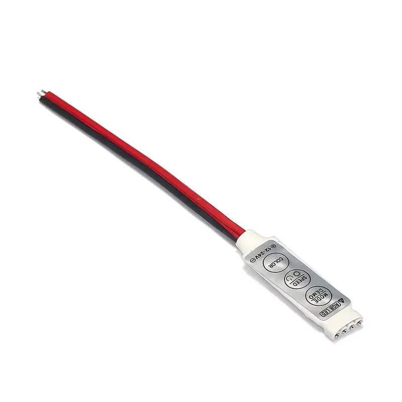 Mini 3 Keys LED RGB Controller DC 12V 24V LED Dimmer Switch For 3528 5050 5630 SMD RGB LED Strip