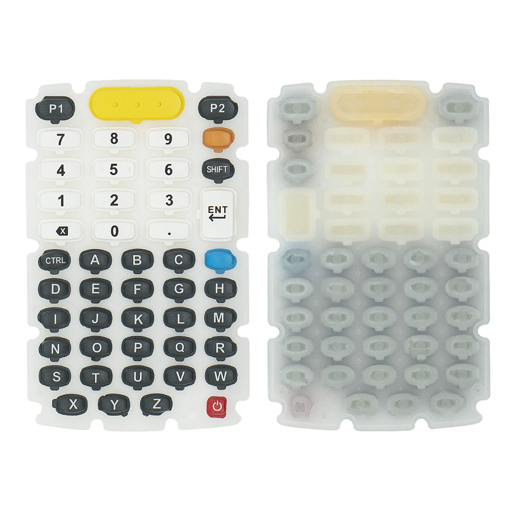 Teclado de borracha para Barcode Scanner, substituição para Zebra MC3300, 47 teclas, peça sobresselente, novo