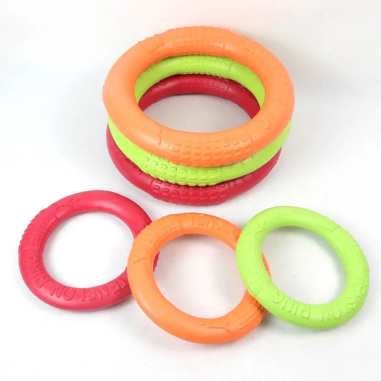 EVA foam dog toy pet pull ring Frisbee outdoor solid circle flying butterfly golden retriever shepherd throwing training