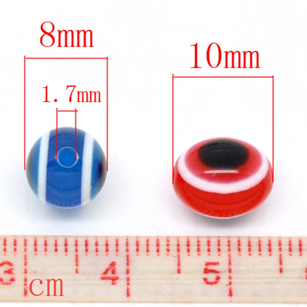 

Набор из 400 бусин «Злые глаза» из смолы, разноцветные, для рукоделия, аксессуары для изготовления украшений, набор для творчества