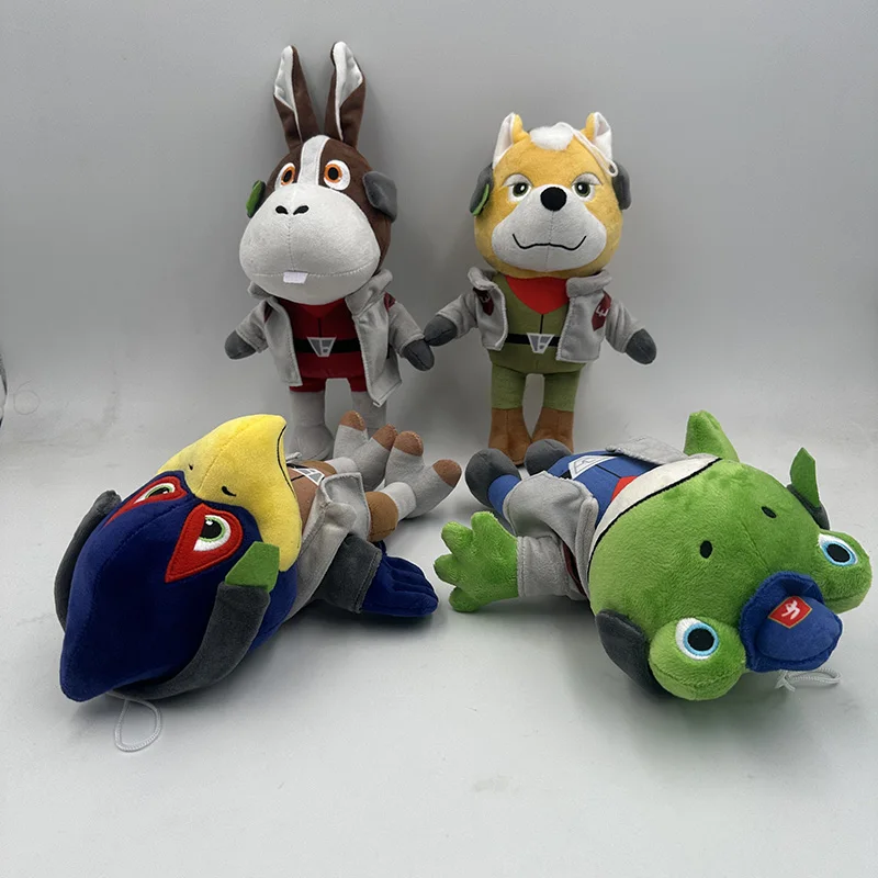 Game Star Fox PLush Toys Anime Fox McCloud Peppy Hare Animal Peluche Doll Soft Stuffed Children Birthday Fan Peripheral Product