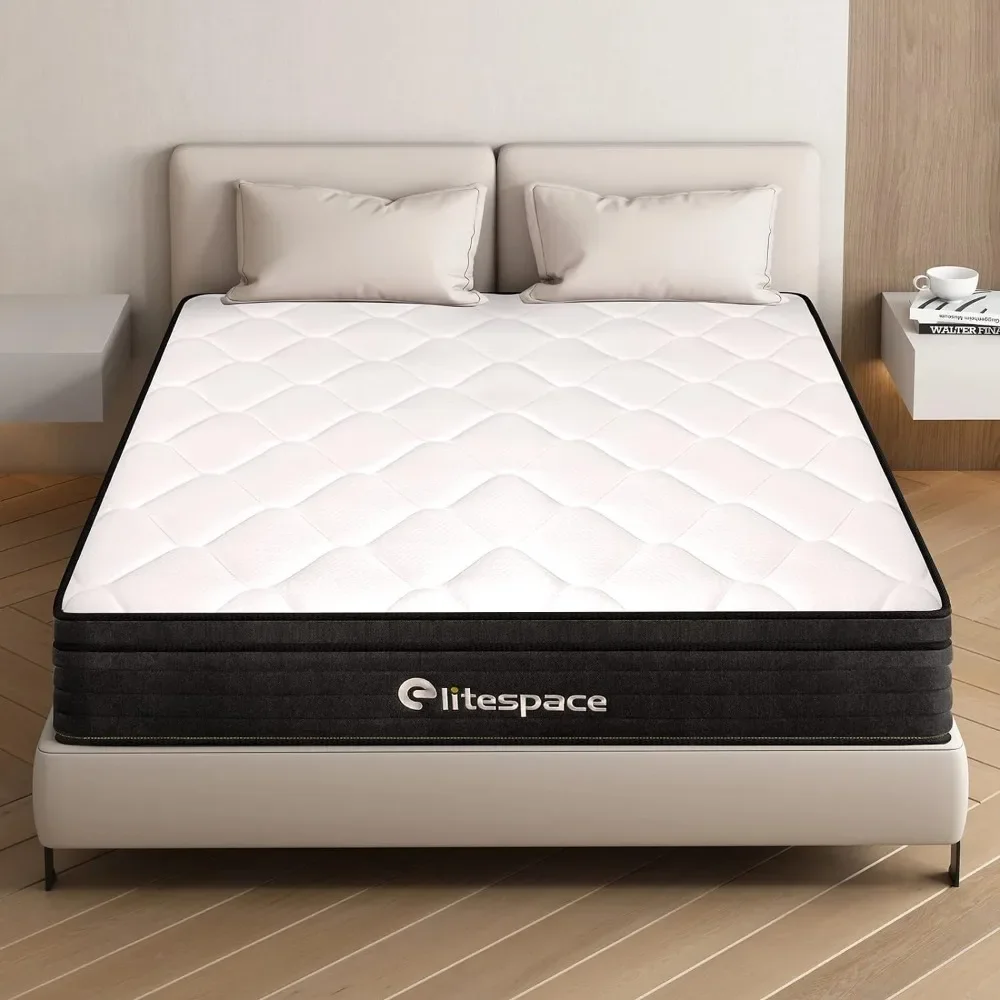 Queen Mattress,12 Inch Memory Foam Hybrid Mattresses in a Box with Individual Pocket Spring,for Pressure Relief