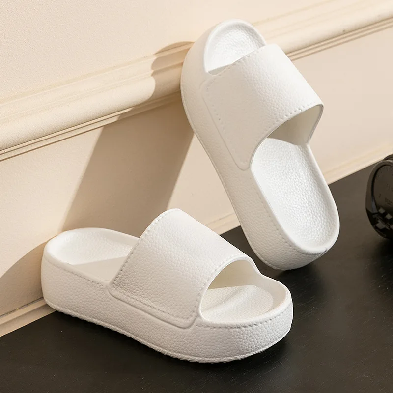 6Cm Nieuwe Dikke Zool Eva Slippers Voor Vrouwen Mode Thuis Platform Slippers Voor Zomer Outwear Antislip Verhoogde Slippers Voor Vrouwen