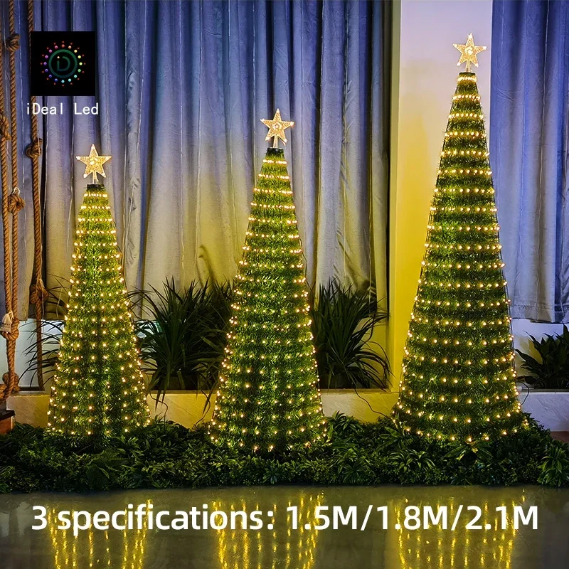 Smart Christmas Tree Garland LED Fairy String Lights App Control DIY Picture Display Outdoor Wedding Party Christmas for Home