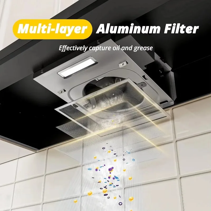 Popular. شفاط المطبخ الأسود مقاس 36 بوصة تحت الخزانة، غطاء المطبخ القابل للتحويل بدون مجاري/خلاصة تهوية من الفولاذ المقاوم للصدأ مطلي باللون الأسود #5