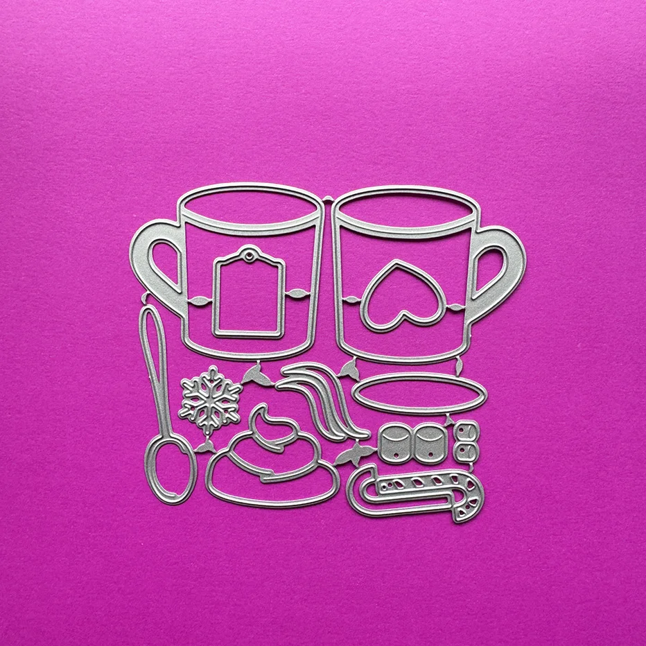 Teacups Metal Cutting Dies for DIY Scrapbooking and Card Making Decor Embossing Craft Die Cut