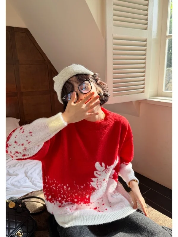 

Свитер крупного размера, вязаный, длинный, модный, для полных женщин, дизайн MoNvKiKiPlus, стройнящий, из полиэфирного волокна...