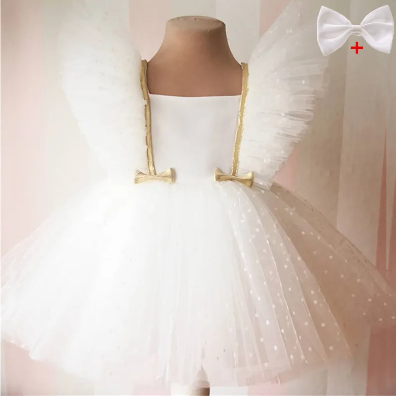 Wedding Birthday Party Princess Dress for 1 3 5 Years Toddler Baby Girl First Commuion Dress Formal Party Elegant Prom Tutu Gown