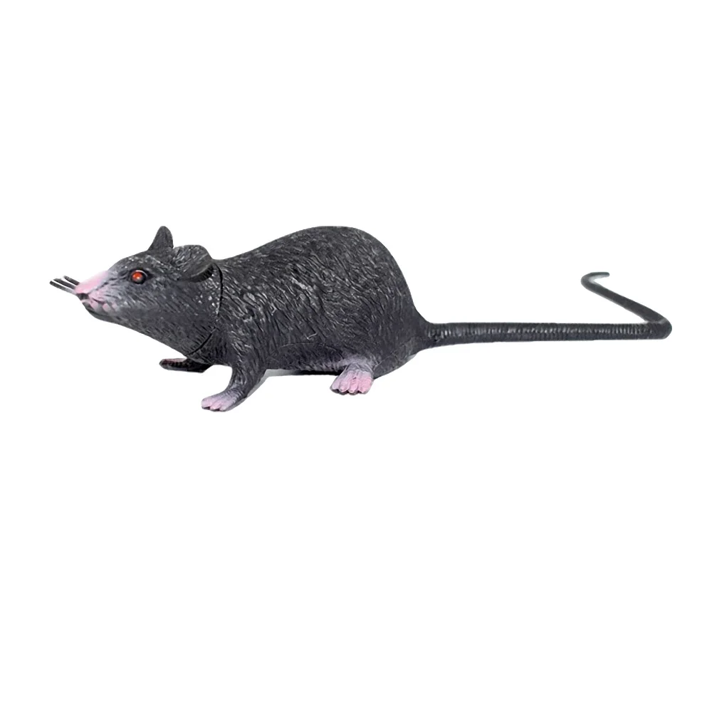 Souris Farce En Peluche - Rat Réaliste Tout Doux - Jouet Pour Chat Ou Déco Halloween - Cadeau Original Et Mignon