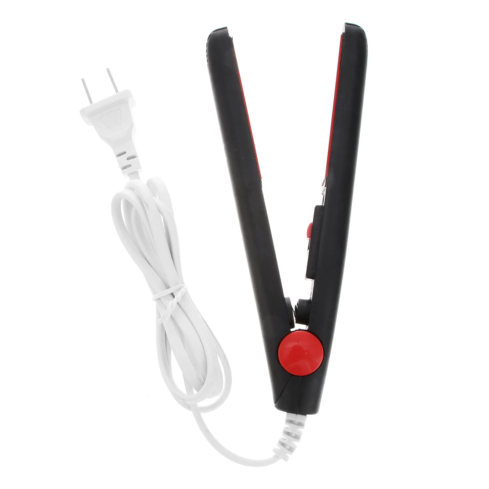 

-Purpose Hair Straightener Crimper Portable Styling Iron For Travel Home Use Black Includes Storage Box Hair Crimping