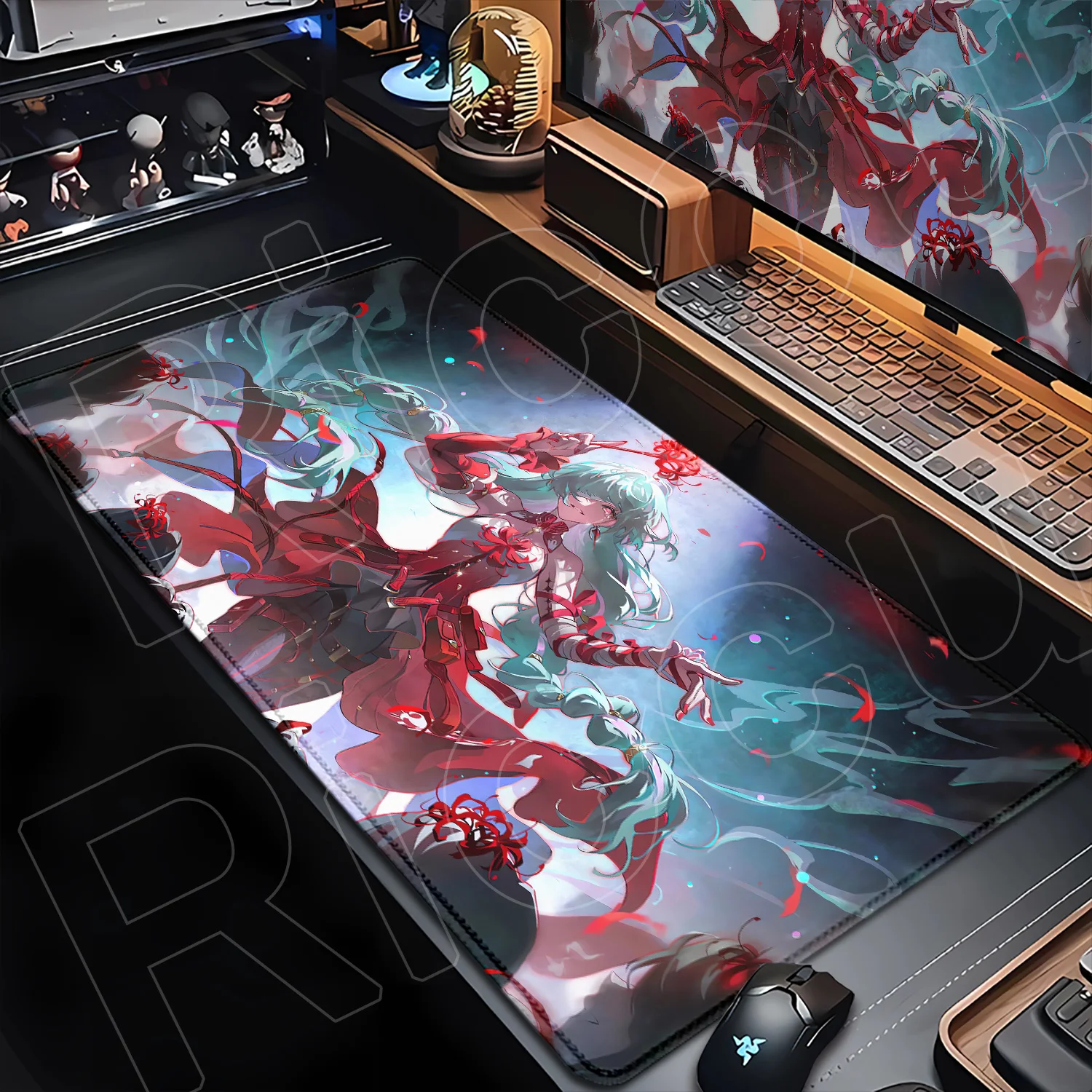 New HD Printing Phrolova Mouse Pad XXL Gaming Wuthering Waves Game Keyboard Desk Mat Non-Slip Laptop Rubber Kawaii Girl Mousepad