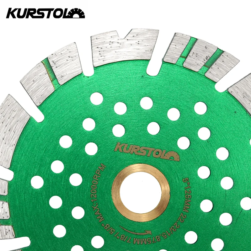 KURSTOL Concrete Cutting Disc 125mm 1/2/3/5/10pcs Granite Masonry Reinforced Concrete Natural Stone Paver Diamond Cutting Disc