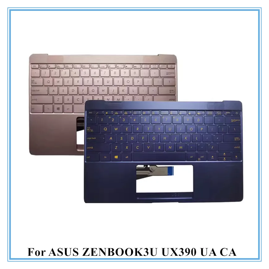 For ASUS ZENBOOK3U UX390 UA CA Laptop Palmrest Upper Cover with US Keyboard