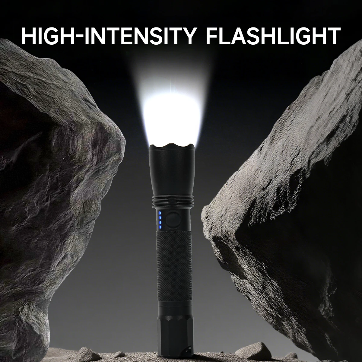 

MOSLIGHTING Мощные светодиодные портативные фонарики Мощный перезаряжаемый фонарик Встроенный аккумулятор для рыбалки на открытом воздухе Охота