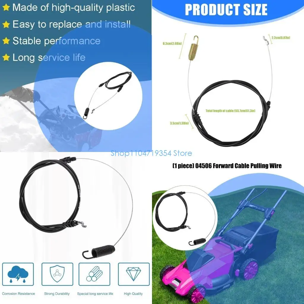 0XLD Heavy Duty Replacement Forward Cable for RT35, RT45, RT75, RT100, VT100 404CRT Tiller Model Durable Metal Construction