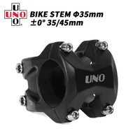 UNO New Bicycle 35mm Handlebar Stem 0 Degree Stem Riser MTB Power 35/45mm Front Fork Stem Adapter Mountain Bike Accessories