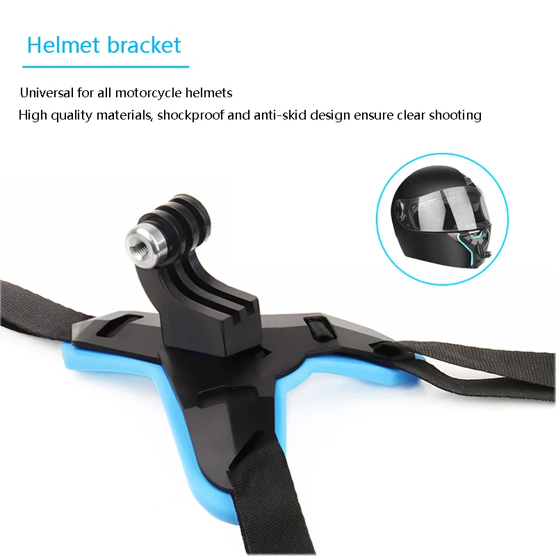 Helmet Holder Motorcycle Helmet Chin Stand Mount Holder for GoPro Hero  Hero 10 9 8 7 6 5 4 3 Action Sports Camera Holder