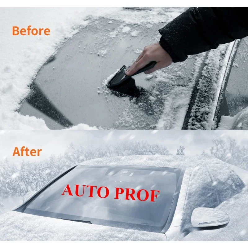 Universal Car Front Rear Windshield Anti Snow Ice Protector Cover with Magnetics for SUV  Durable Magnetic Cloth Mat Anti Thief