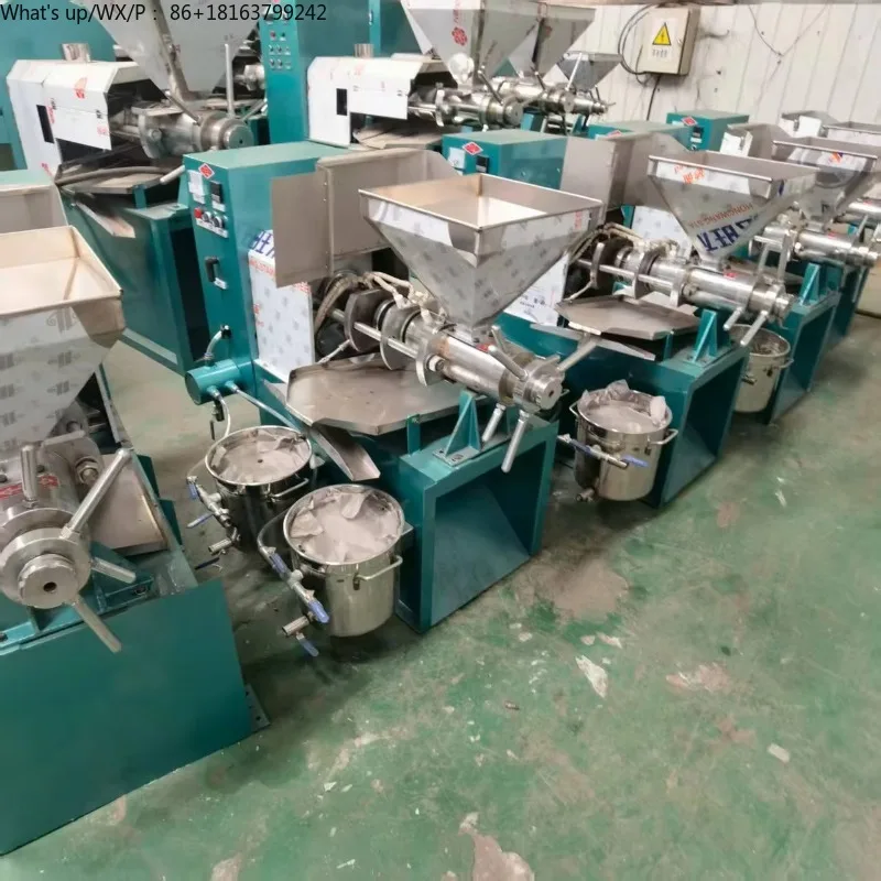 ماكينة ضغط الزيت الباردة التجارية من الفولاذ المقاوم للصدأ 304 ماكينة ضغط زيت النخيل الكهربائية