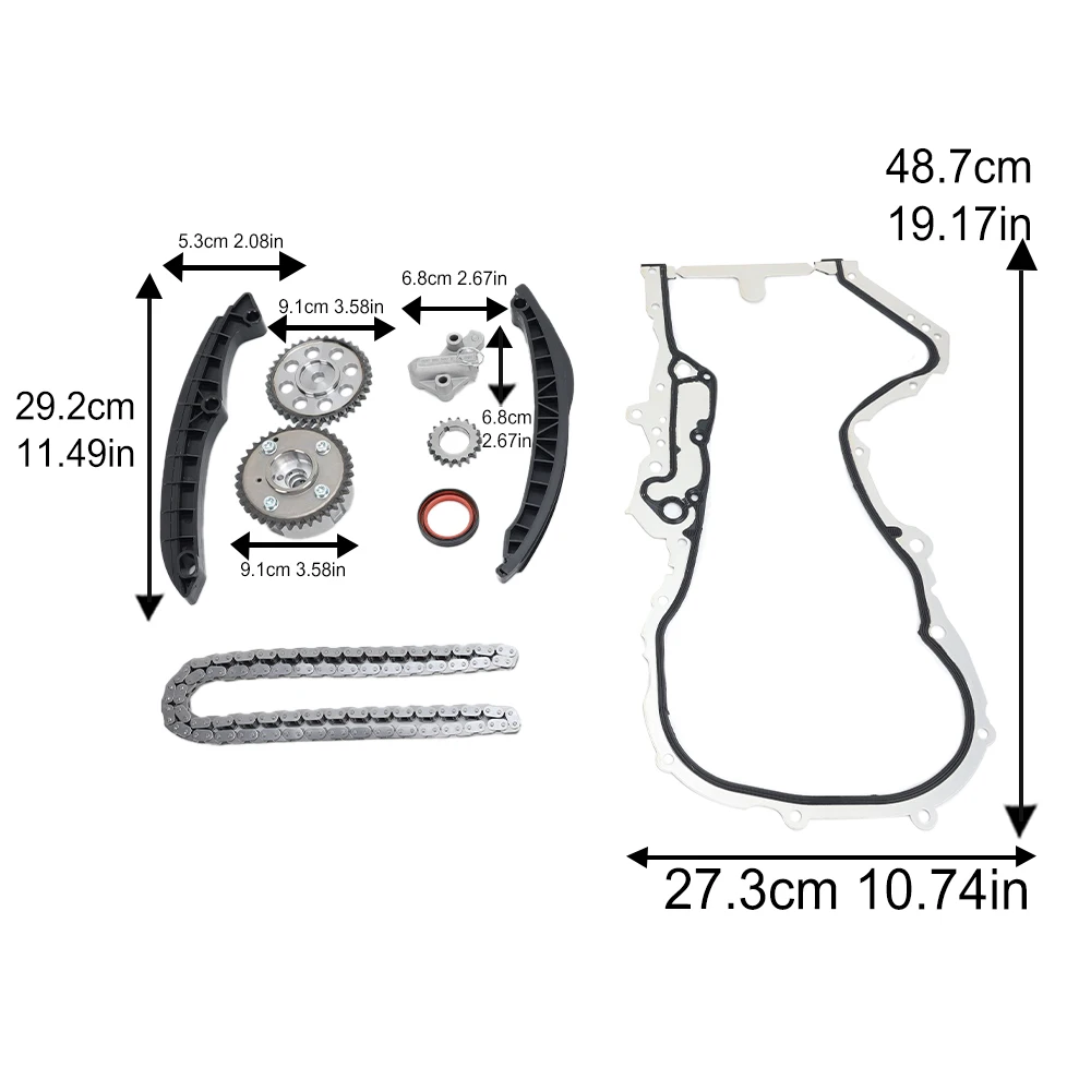 タイミングチェーンキット アウディ A1 1.4TFSI 2010-2018 アウディ A3 1.4TFSI 2004-2012 セアト レオン 1.4TFSI 2005-2012 車アクセサリー