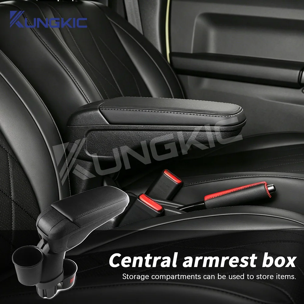 Premium Interior Armrest Storage Box For Suzuki Jimny 1999 2000 2001 2002 2003 2004 2005 2006 2007 2008 2009 2010-2018 Car Acces