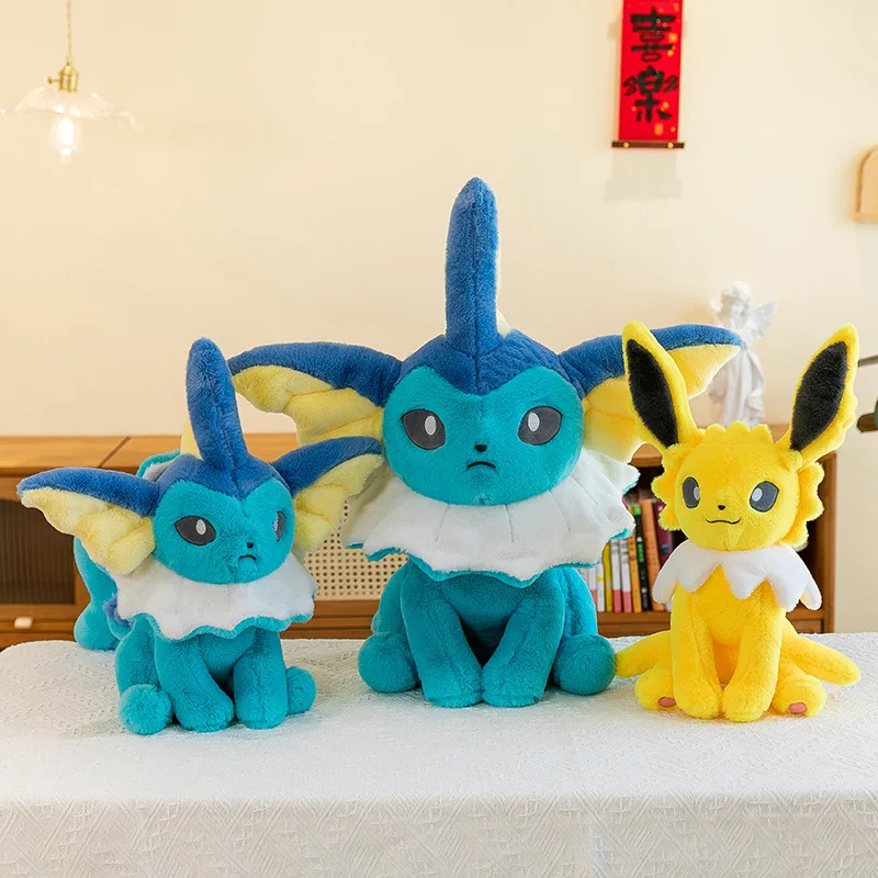 Japanse Pokémon Vaporeon en Jolteon knuffels - verjaardagscadeau voor kinderen, poppenbeeldjes, decoratieve artikelen voor binnen