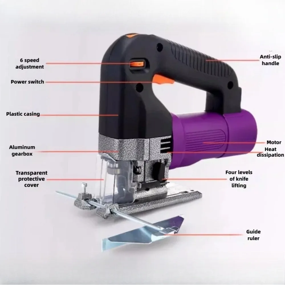 Multifunctional Industrial Electric Jig Saw Household Cutting Saw Reciprocating Scroll Saw Woodworking Tool