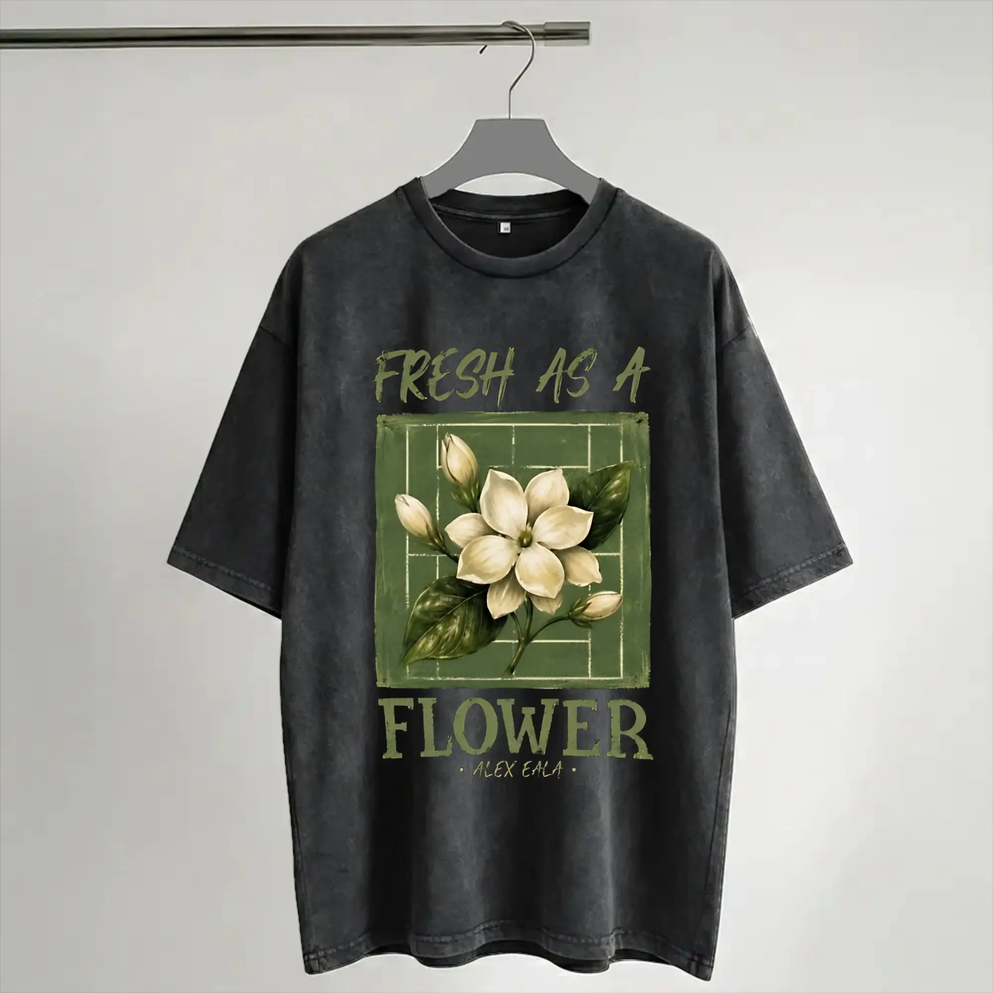 Harajuku Washed Shirt Alexandra Alex Eala tennis 2026 Merch Retro T-Shirts Harajuku  Streetwear Short Sleeve