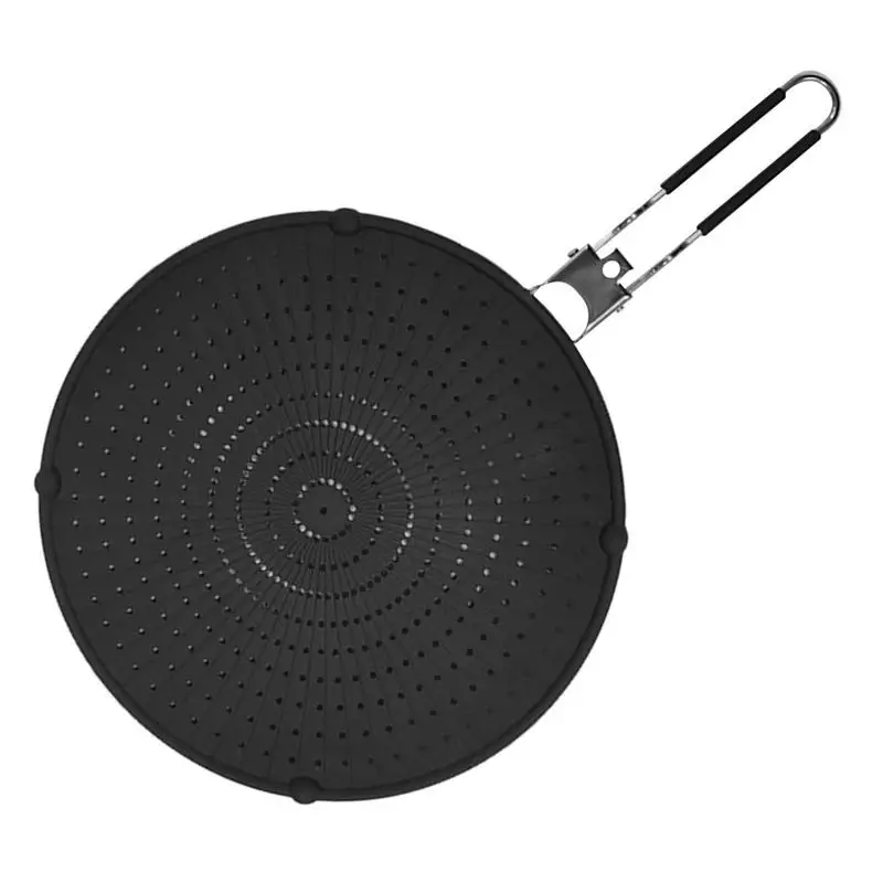 

Oil Splash Guard Perforated Silicone Screen Against Grease Splashes Daily Cookware Accessories For Frying Pans Skillets Baking