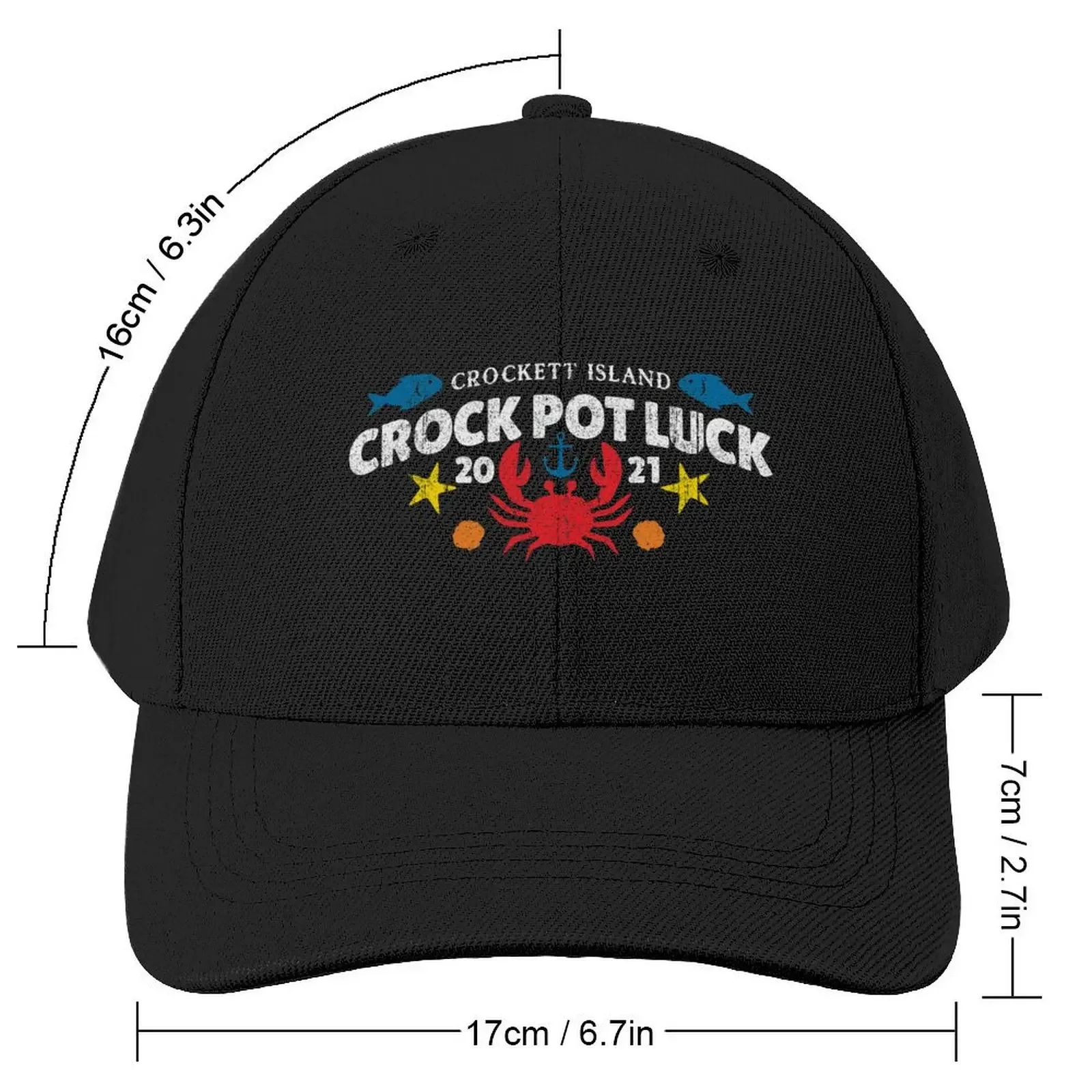 Crockett Island Crock Pot Luck Baseball Cap Rave Sports Cap Women's Beach Outlet 2025 Men's