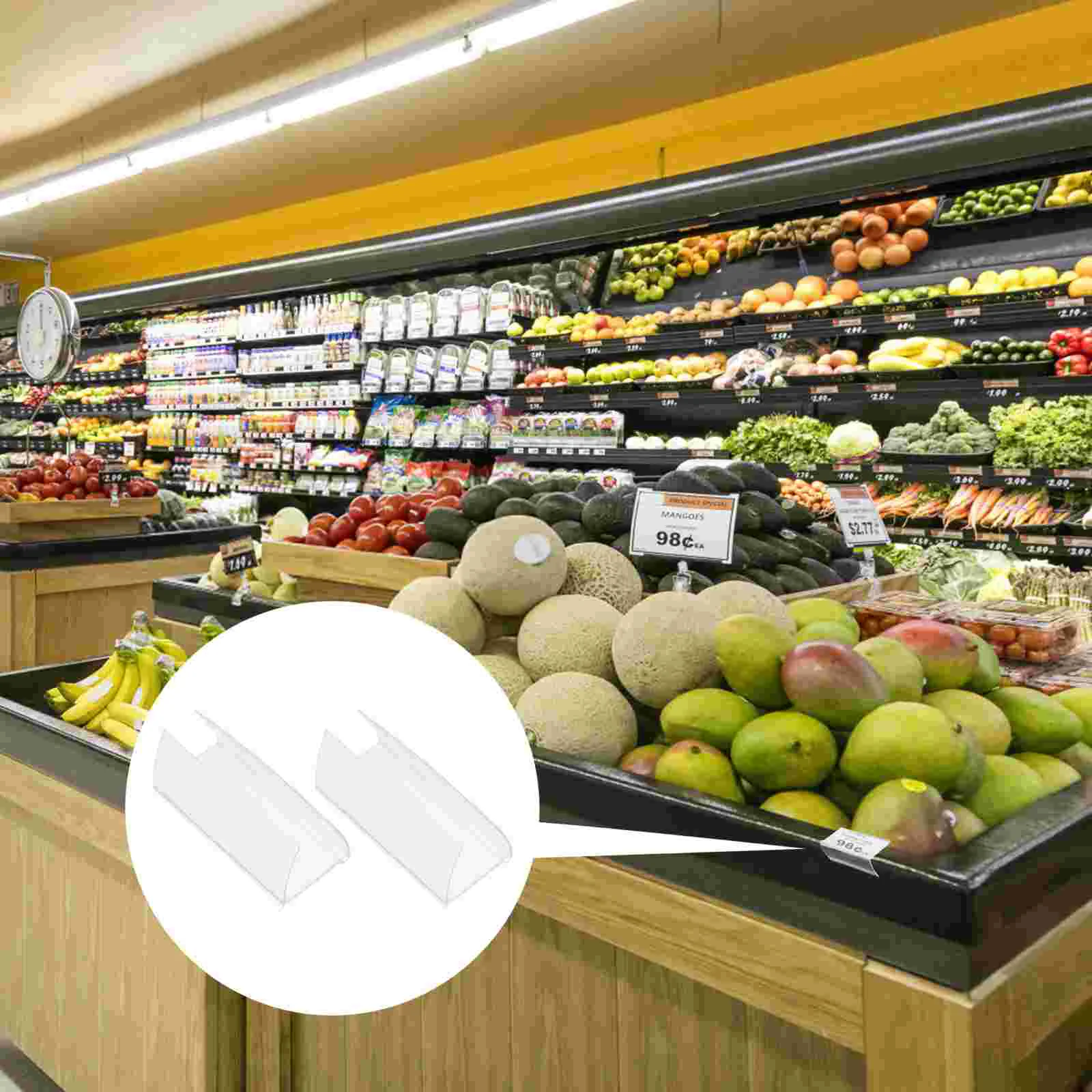 Sign Display Stand para Shop Label, Wire Shelf